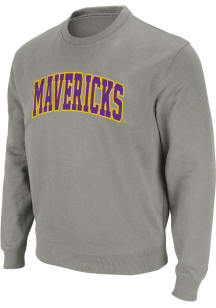 Colosseum Minnesota State Mankato Mavericks Mens Grey Stadium Design Long Sleeve Crew Sweatshirt