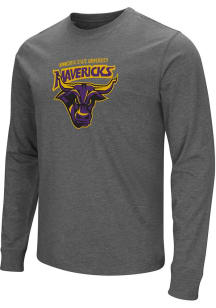 Colosseum Minnesota State Mankato Mavericks Grey Playbook Long Sleeve T Shirt