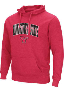 Colosseum Youngstown State Penguins Mens Red Campus Long Sleeve Hoodie