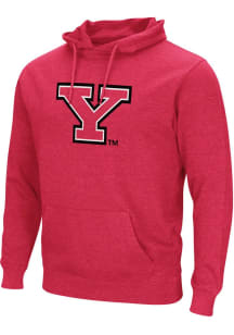 Colosseum Youngstown State Penguins Mens Red Campus Design Long Sleeve Hoodie