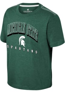 Colosseum Michigan State Spartans Youth Green Hawkins Short Sleeve T-Shirt