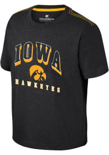 Colosseum Iowa Hawkeyes Youth Black Hawkins Short Sleeve T-Shirt