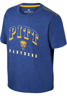Colosseum Pitt Panthers Youth Blue Hawkins Short Sleeve T-Shirt