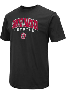 Colosseum South Dakota Coyotes Black Field Short Sleeve T Shirt