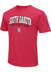 Colosseum South Dakota Coyotes Red Playbook Short Sleeve T Shirt