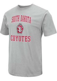Colosseum South Dakota Coyotes Grey Field Short Sleeve T Shirt