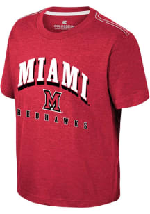 Colosseum Miami RedHawks Youth Red Hawkins Short Sleeve T-Shirt