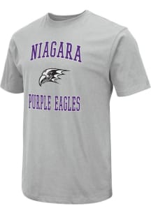Colosseum Niagara Purple Eagles Grey Field Short Sleeve T Shirt