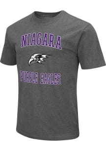 Colosseum Niagara Purple Eagles Charcoal Playbook Short Sleeve T Shirt