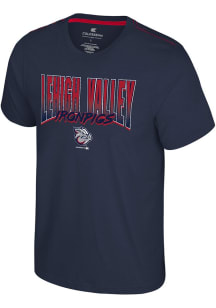 Colosseum Lehigh Valley Ironpigs Navy Blue Manhattan Short Sleeve Fashion T Shirt