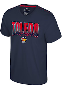 Colosseum Toledo Mud Hens Navy Blue Manhattan Short Sleeve Fashion T Shirt