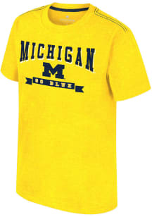Colosseum Michigan Wolverines Youth Yellow Will Short Sleeve T-Shirt