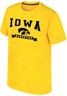 Colosseum Iowa Hawkeyes Youth Gold Will Short Sleeve T-Shirt
