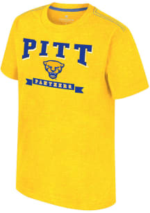 Colosseum Pitt Panthers Youth Gold Will Short Sleeve T-Shirt