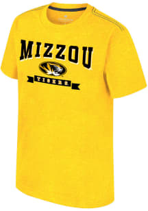 Colosseum Missouri Tigers Youth Gold Will Short Sleeve T-Shirt