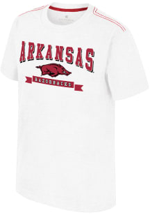 Colosseum Arkansas Razorbacks Youth White Will Short Sleeve T-Shirt