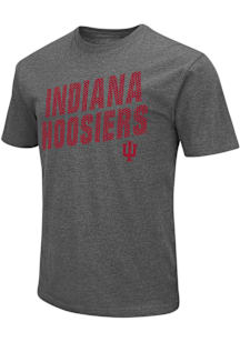 Colosseum Indiana Hoosiers Grey Flat Name Mascot Playbook Short Sleeve T Shirt