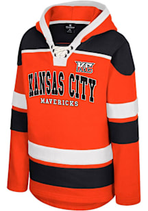 Colosseum Kansas City Mavericks Youth Orange Rivalry Long Sleeve Hoodie