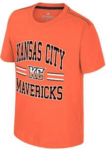 Colosseum Kansas City Mavericks Youth Orange The Jiggler Short Sleeve T-Shirt