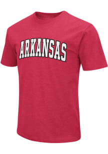 Colosseum Arkansas Razorbacks Cardinal ARCH NAME Playbook Short Sleeve T Shirt