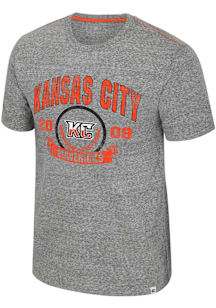Colosseum Kansas City Mavericks Grey Pop Pop Short Sleeve Fashion T Shirt