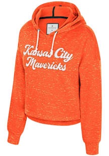 Colosseum Kansas City Mavericks Womens Orange American Hooded Sweatshirt