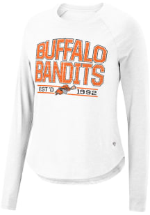 Colosseum Buffalo Bandits Womens White Harlow LS Tee