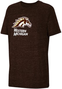 Youth Western Michigan Broncos Brown Colosseum Knobby Short Sleeve T-Shirt