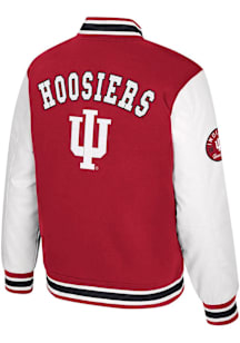 Colosseum Indiana Hoosiers Mens Cardinal Grand Tour Letterman Medium Weight Jacket