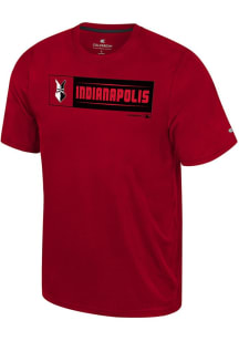 Colosseum Indianapolis Indians Red Quantam Short Sleeve T Shirt