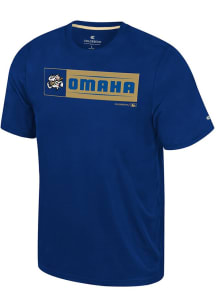 Colosseum Omaha Storm Chasers Blue Quantam Short Sleeve T Shirt