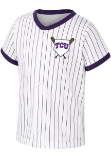 Colosseum TCU Horned Frogs Toddler Purple Dusty Baseball Short Sleeve T-Shirt