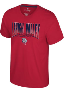 Colosseum Lehigh Valley Ironpigs Red Manhattan Short Sleeve Fashion T Shirt