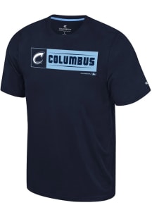 Colosseum Columbus Clippers Navy Blue Quantam Short Sleeve T Shirt