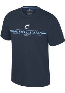 Colosseum Columbus Clippers Navy Blue Teller Short Sleeve T Shirt