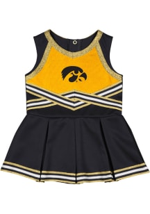 Baby Iowa Hawkeyes Black Colosseum Lollipop Park Cheer Set