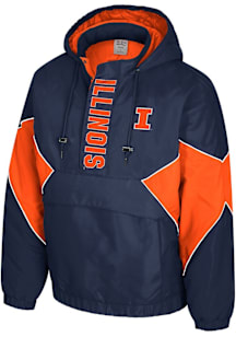 Mens Illinois Fighting Illini Colosseum Mens Richest Man Heavyweight Jacket - Navy Blue