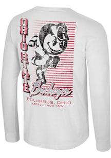 Colosseum Ohio State Buckeyes White Lasso The Moon Long Sleeve T Shirt