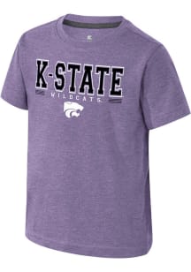 Colosseum K-State Wildcats Toddler Purple Hawkins Short Sleeve T-Shirt