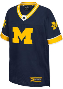Youth Michigan Wolverines Blue Colosseum Nothing But The Hits Football Jersey Jersey