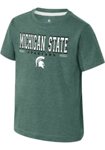 Colosseum Michigan State Spartans Toddler Green Hawkins Short Sleeve T-Shirt
