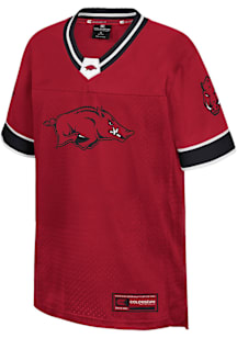 Colosseum Arkansas Razorbacks Youth Cardinal Nothing But The Hits Football Jersey