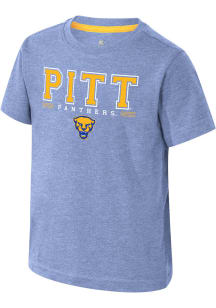 Colosseum Pitt Panthers Toddler Blue Hawkins Short Sleeve T-Shirt