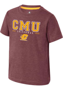 Colosseum Central Michigan Chippewas Toddler Maroon Hawkins Short Sleeve T-Shirt