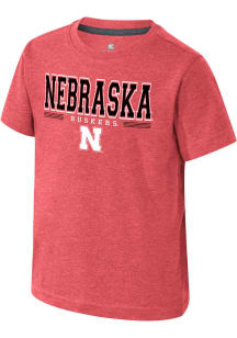 Colosseum Nebraska Cornhuskers Toddler Red Hawkins Short Sleeve T-Shirt