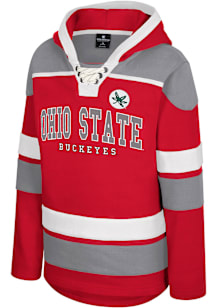 Colosseum Ohio State Buckeyes Youth Red Rivalry Long Sleeve Hoodie