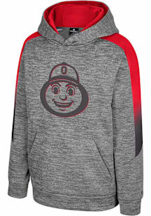 Colosseum Ohio State Buckeyes Youth Grey The Gang Long Sleeve Hoodie