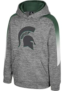 Colosseum Michigan State Spartans Youth Grey The Gang Long Sleeve Hoodie