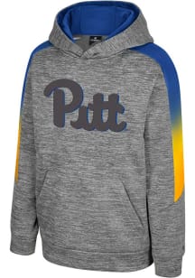 Youth Pitt Panthers Grey Colosseum The Gang Long Sleeve Hood