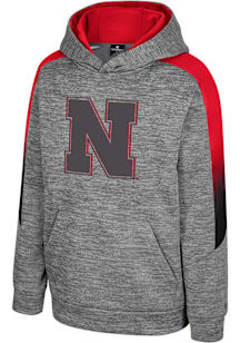 Colosseum Nebraska Cornhuskers Youth Grey The Gang Long Sleeve Hoodie